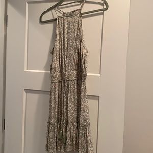 Tie waist mini dress